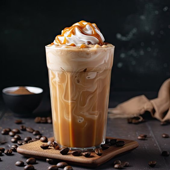 Cách pha Caramel Macchiato đá xay