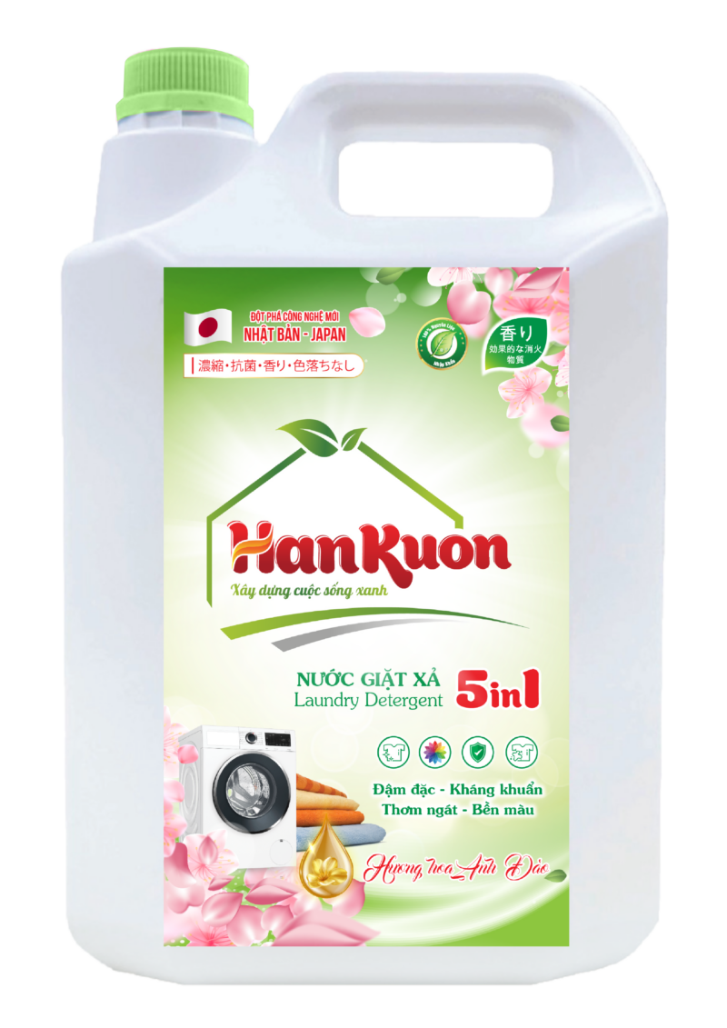 Nước giặt xả hương hoa anh đào 5l