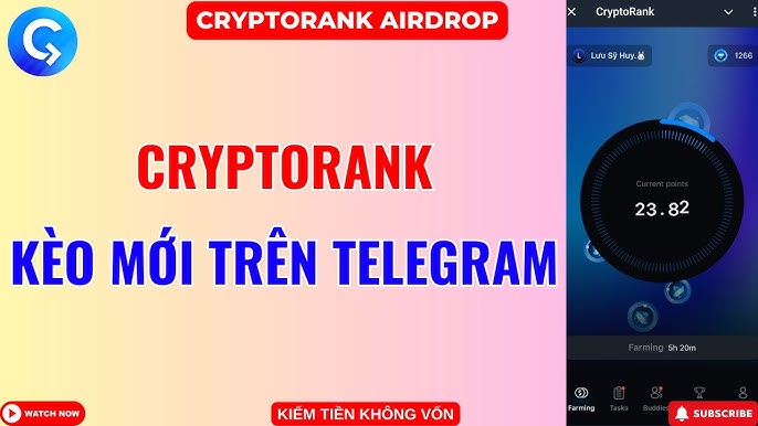 CryptoRank là gì? Hướng dẫn cách săn airdrop CryptoRank trên Telegram