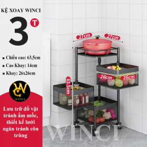 Kệ xoay thông minh WinCi 3 Tầng